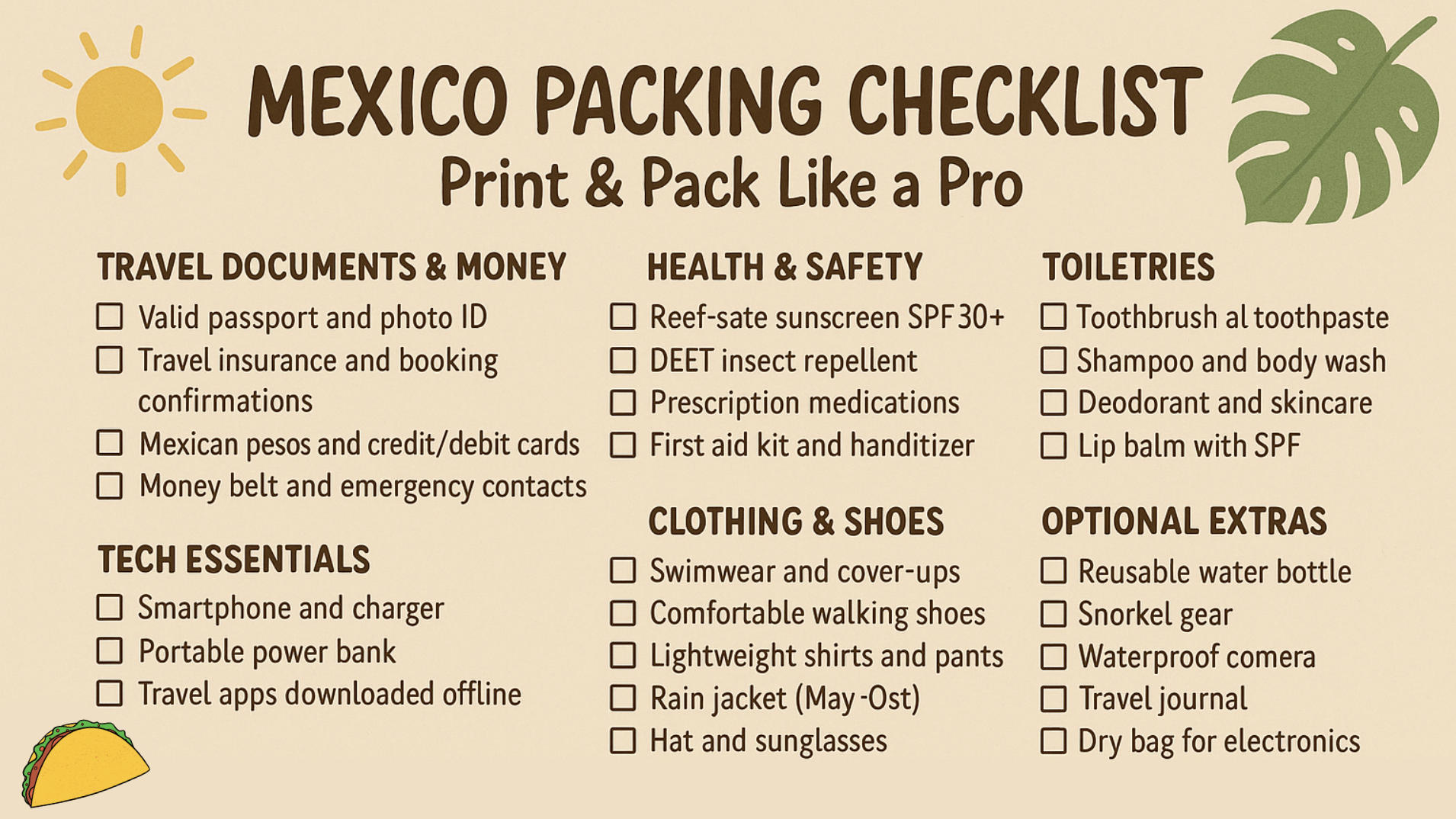 travel-to-mexico-checklist