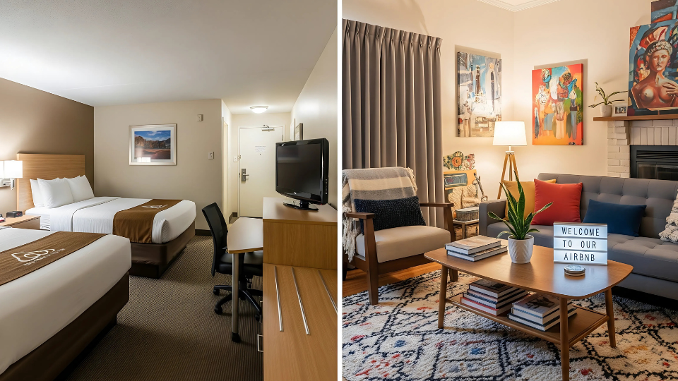 Airbnb vs hotels